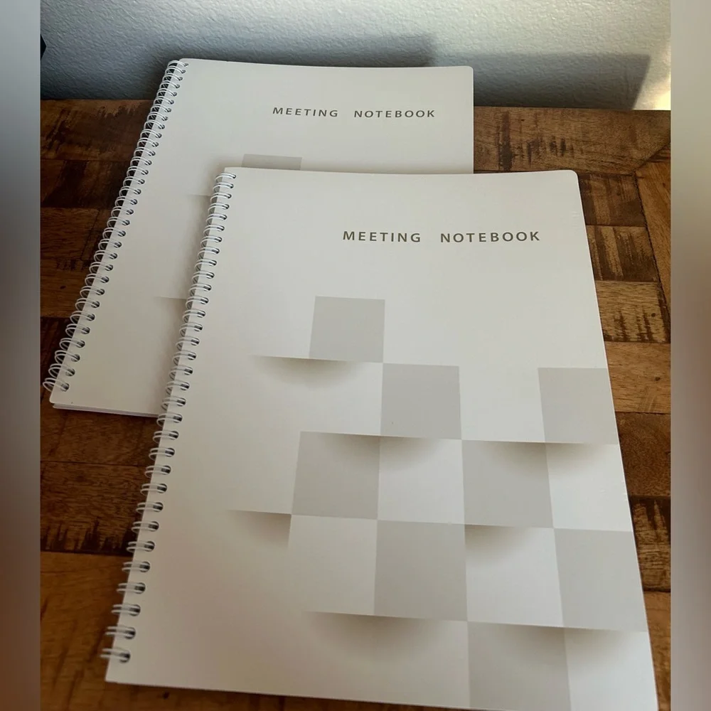 Meeting Notebooks Spiral-Bound Planner Office, Business, Organizer 8.5 x 11 In